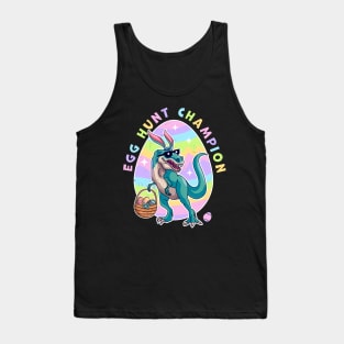 Egg Hunt Champion Easter Dinosaur Egg Hunt Dinosaur Easter Tank Top